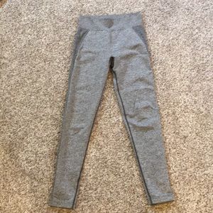 Gymshark high waisted flex grey marl/pink leggings